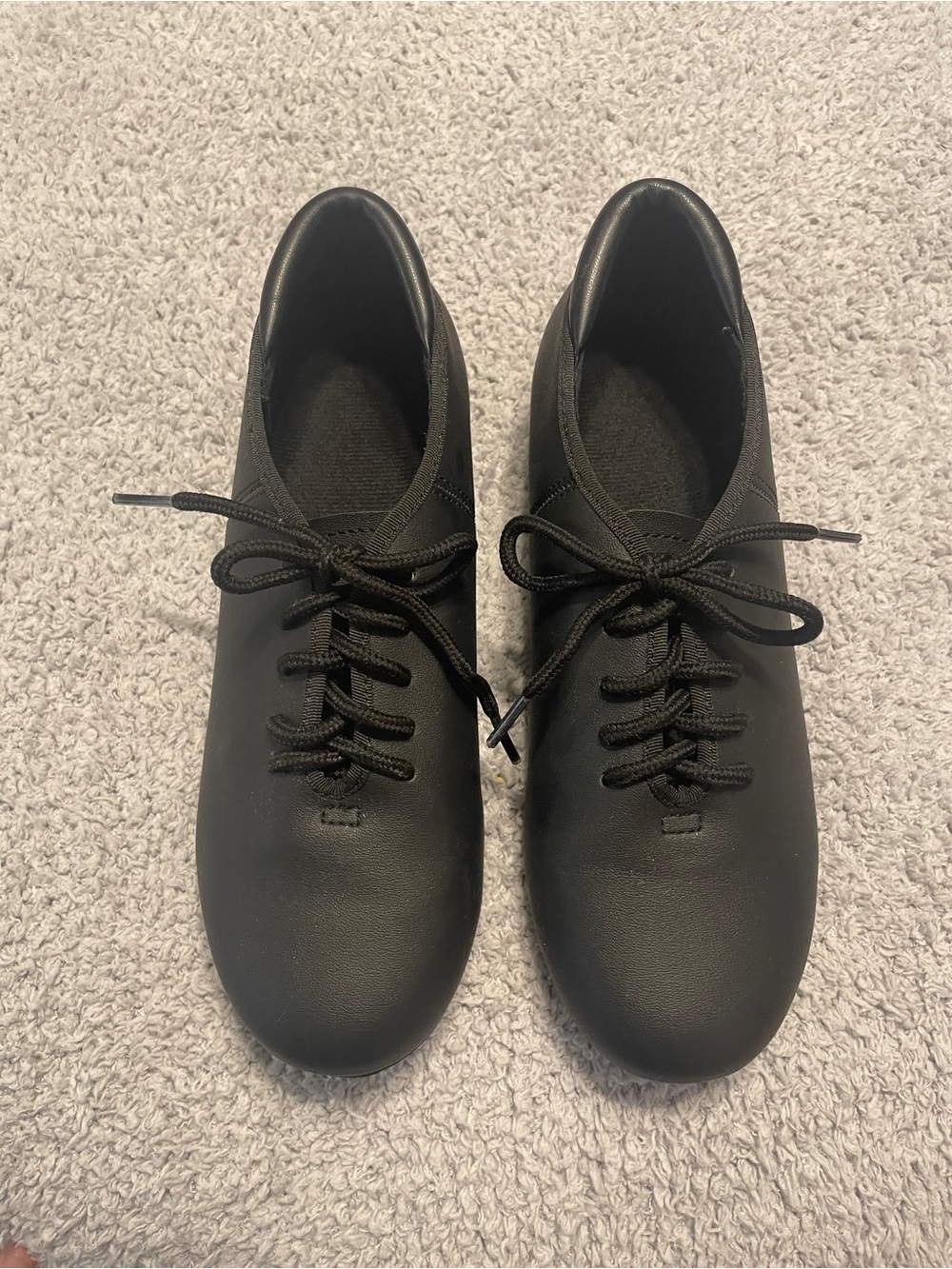 Black Lace up Tap Dance Shoes Size 6